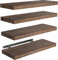 Amada Paulownia Wood Floating Shelves by AMADAHOMEFURNISHING