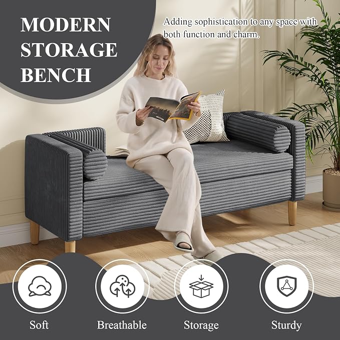 Storage Bench, End of Bed Bench - Image 3