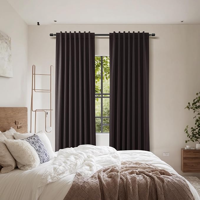 100% Blackout Curtains 84 Inch Length 2 Panels Set - Image 9