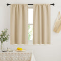 RYB HOME French Door Window Curtain Coverings, Rod Pocket | Thermal Insulated by RYBHOME