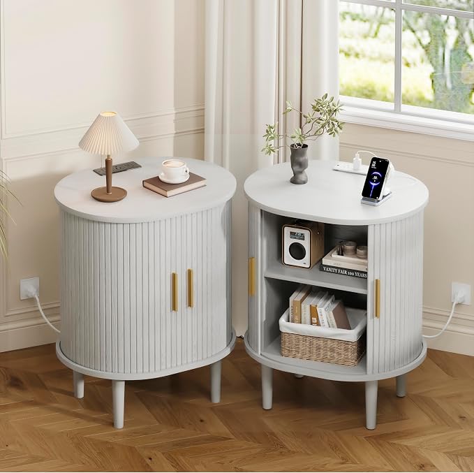 DHH Mid Century Modern Nightstand Set of 2 by DHHFurnitureBuyNow