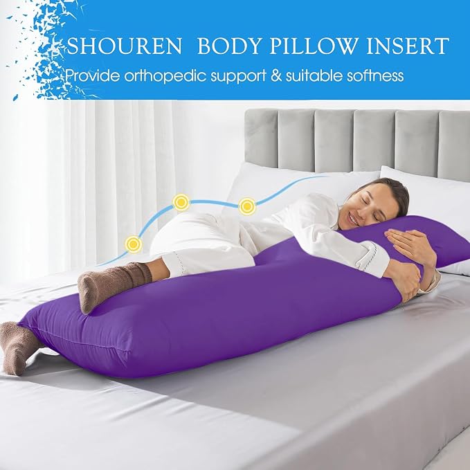 SHOUREN Large Body Pillow, Long Bed Pillow - Image 3