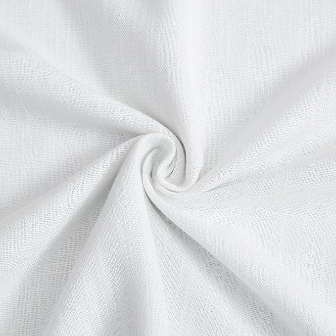 Vision Home White Pinch Pleated Full Blackout Curtains Thermal Insulated Window - Image 6