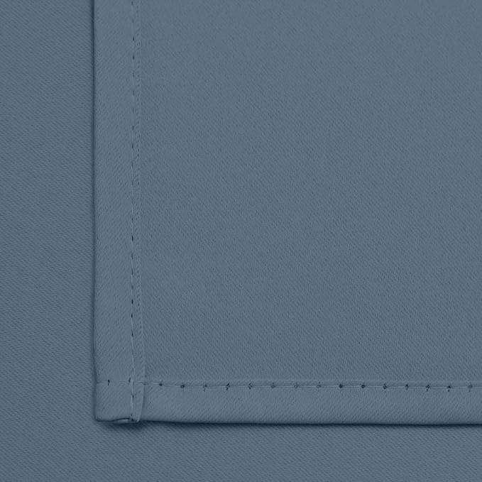 Yakamok Blackout Curtains 38x36 inch Stone Blue Thermal Drapes-Kitchen | 2 - Image 6