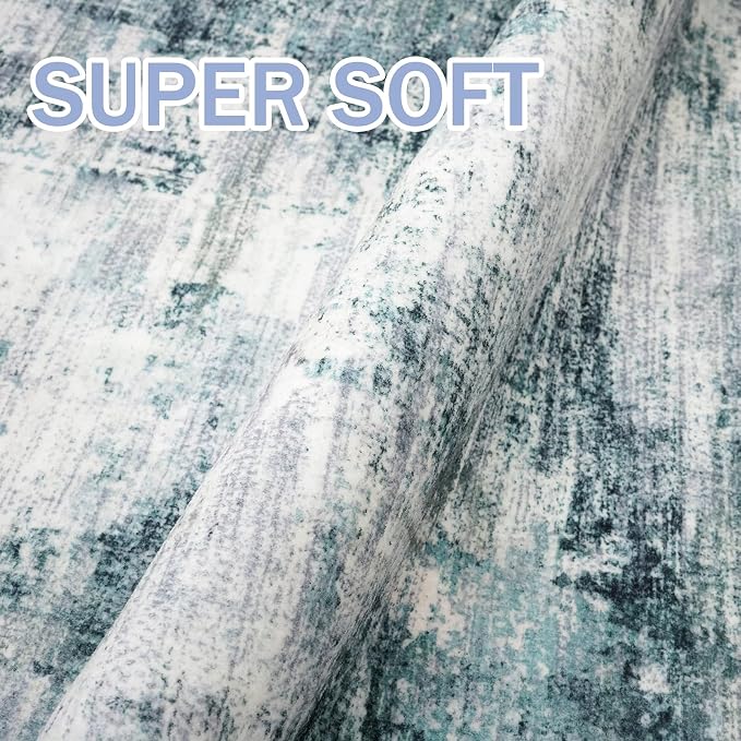 Abstract Area Rug 3x5 Ft Washable Rugs - Image 6