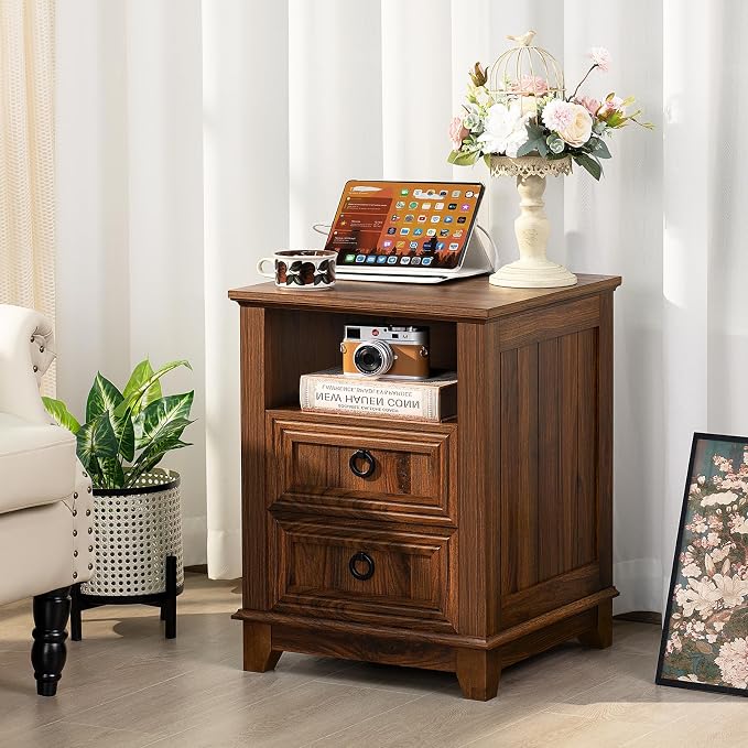 Joaxswe 18" Farmhouse Nightstand - Image 3
