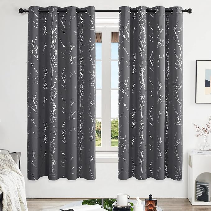 Deconovo Living Room Curtains 72 Inches Long, Thermal Insulated, Room Darkening - Image 2
