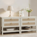 Eclatara Large Rattan Night Stand Set of 2 by Eclatara