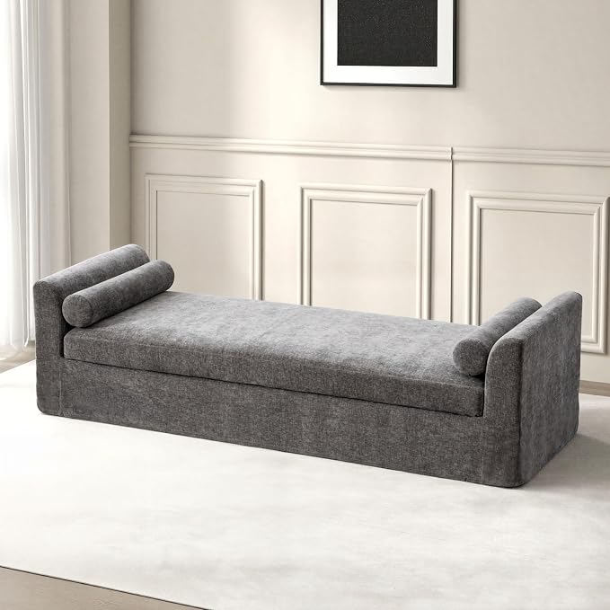 Aoiy & Wifon 90.6" W Chaise Lounge Chair Indoor, Upholstered Oversized End of by AoiyWifon