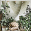 Macrame Wall Hanging Boho Tapestry Dip Dyed Ombre Moss Green 57"W*39"L | by FLBER