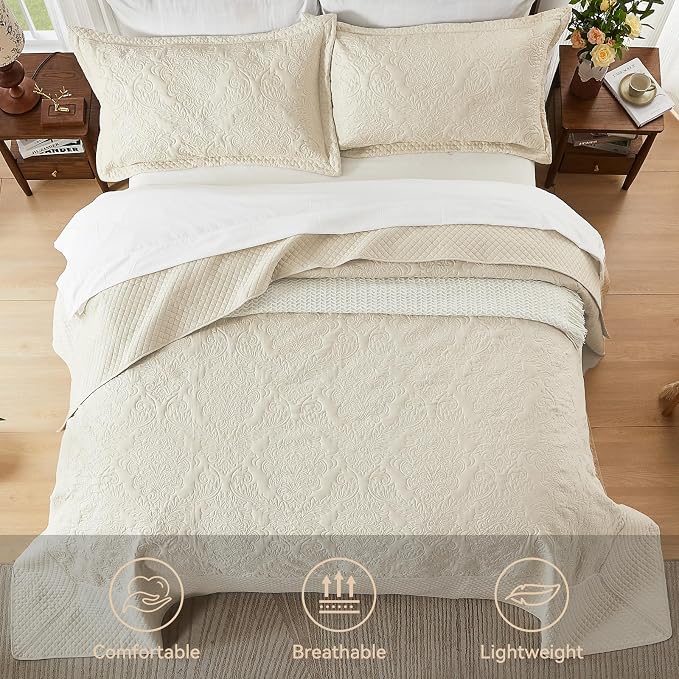 Oversized King Bedspread 138x122, California King Quilt - Image 3