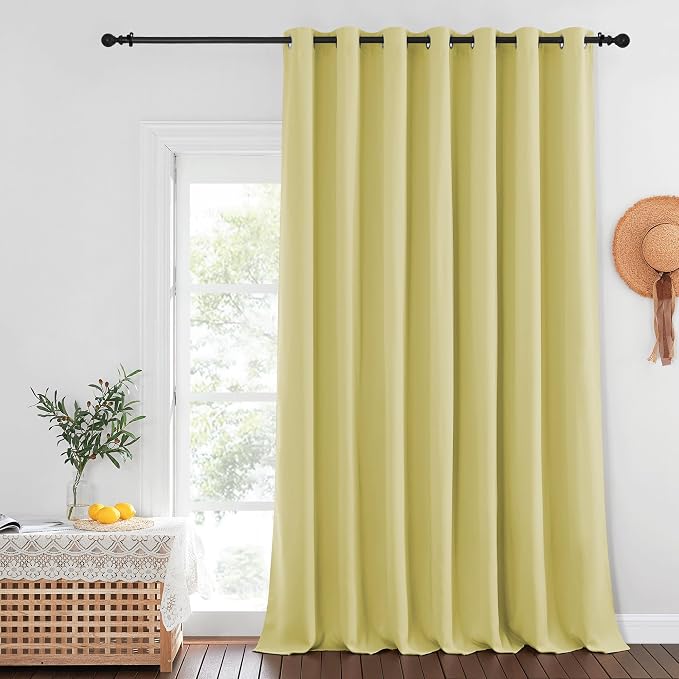 NICETOWN Blackout Curtains for Sliding Glass Door Room Divider Noise Reduce by NICETOWN
