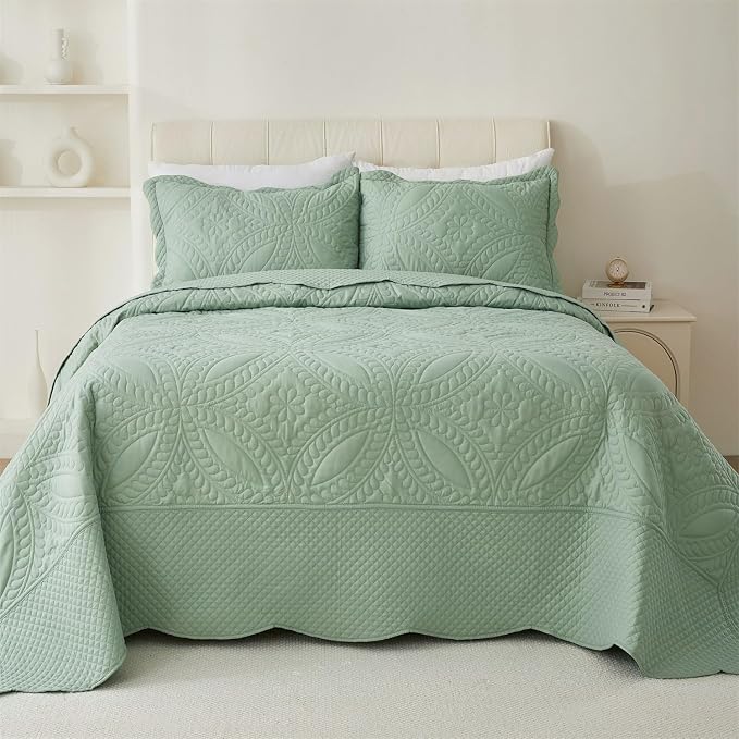 Cmfshape Oversize King Bedspread 120"x120", 3 Piece California King Quilt by cmfshape-quiltset