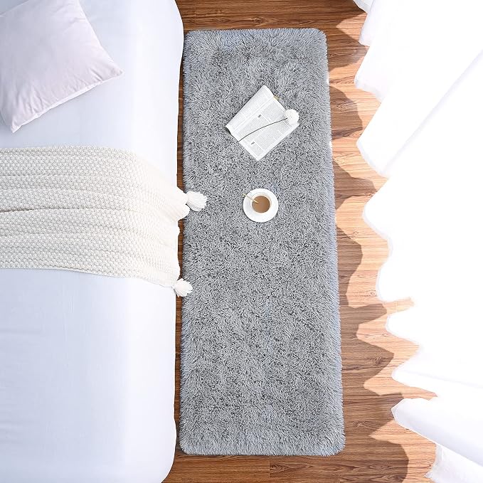 Chicrug Soft Runner Rugs for Bedroom Living Room Plush Fluffy Rug 2x5 | Shag - Image 5