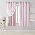 Bujasso Pink Blackout Curtains by Bujasso