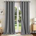 Joydeco Blackout Curtains 108 Inches Long 2 Panels Burg, Room Darkening Curtains by JOYDECO