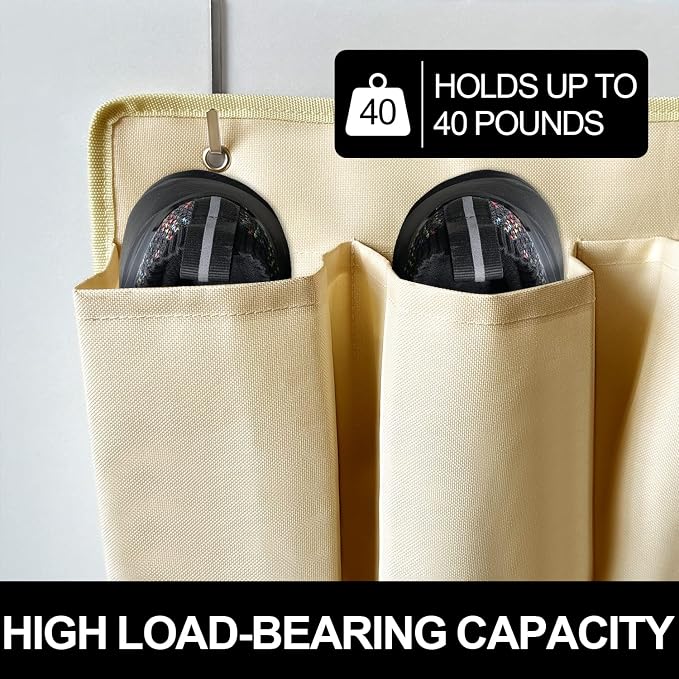 RVZONE RV Shoe Pockets 10 Pockets Heavy Hanging Bedside Storage Organizer - Image 3