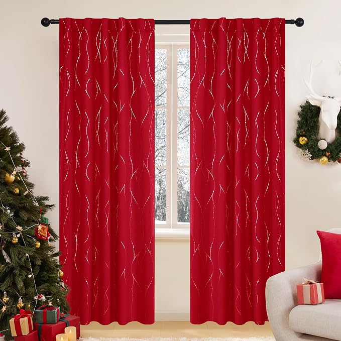 Deconovo Blackout Back Tab Curtains by Unknown