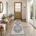 cotiled 2x6 Hallway Runner Rug for Entryway, Non-Slip Vintage, Vintage Blue | by COTILED