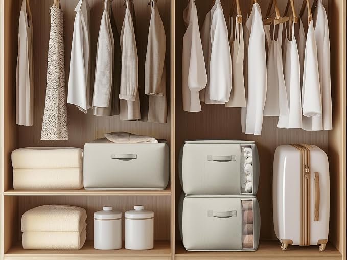 3 Pack Canvas Comforter Storage Bags - Image 7