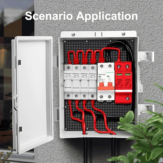 Namunanee Outdoor Electrical Junction Box, ABS Water Resistant Enclosure with Internal Mounting Panel & Hinged Cover (13" H* 9.2" L* 3.7" W)