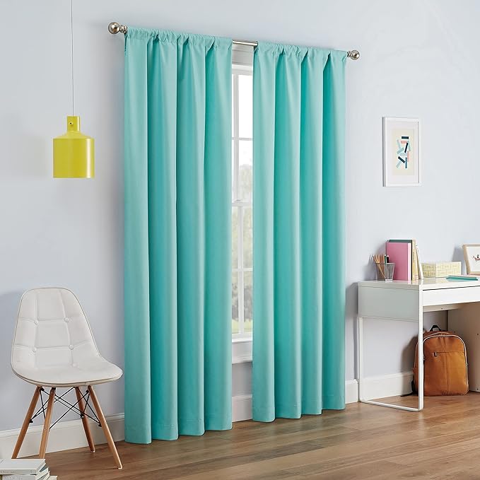 Eclipse Kendall Blackout Rod Pocket Curtain by EclipseCurtains