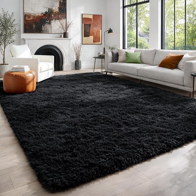 Fluffy Shaggy Area Rug for Living Room 5x8 Ft, Soft Fuzzy Rugs for Bedroom - Image 4