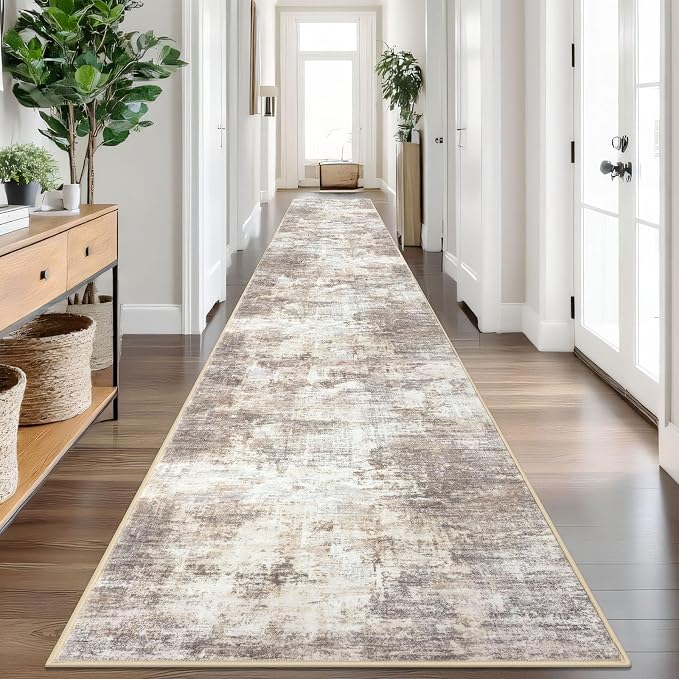 Abstract Runner Rug 3x18 Ft Extra Long Washable Runners by iOhouze