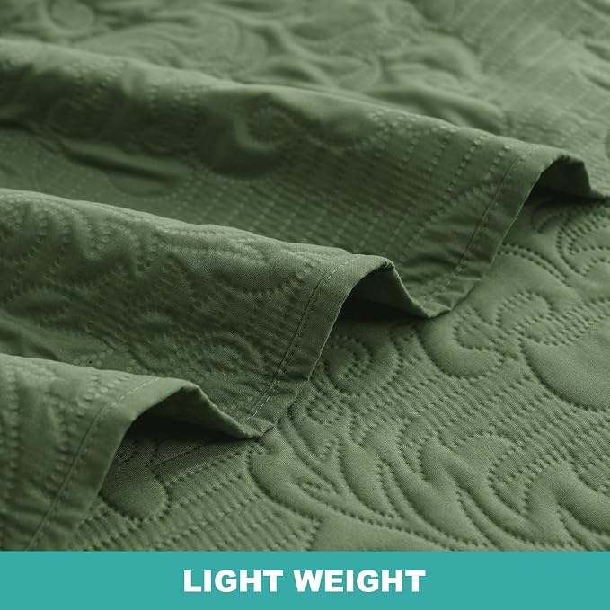 Hansleep Olive Green Quilt Queen Size - Image 5