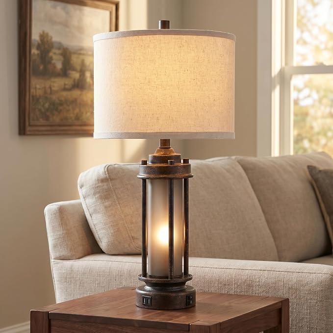 AIEAMPDO 25" Farmhouse Lamps for Living Room - Image 8