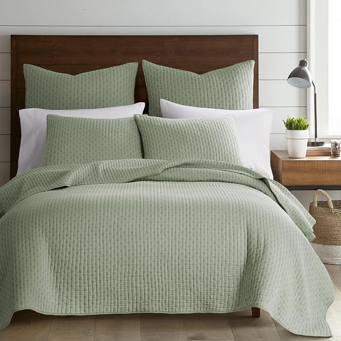 Levtex Home Cross Stitch Reversible Twin XL/Twin Quilt Set - Image 2