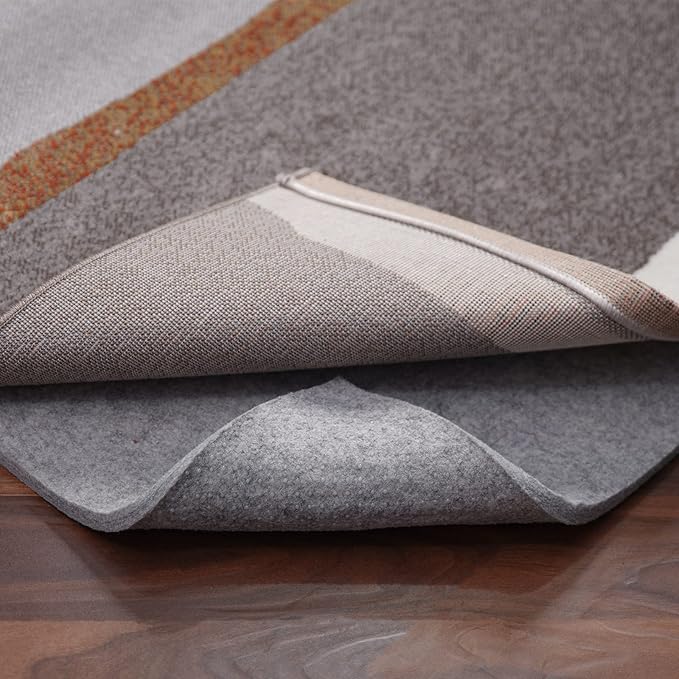 Non Slip Rug Pad Gripper - 8x8 Feet 1/4” Extra Thick Felt Under Rug for Area Rugs and Hardwood Floors,Super Cushioned Non Skid Carpet Padding