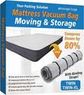 Foam Mattress Vacuum Bag with 4 Adjustable Straps, Twin/Twin XL | Heavy-Duty by StorageLogic