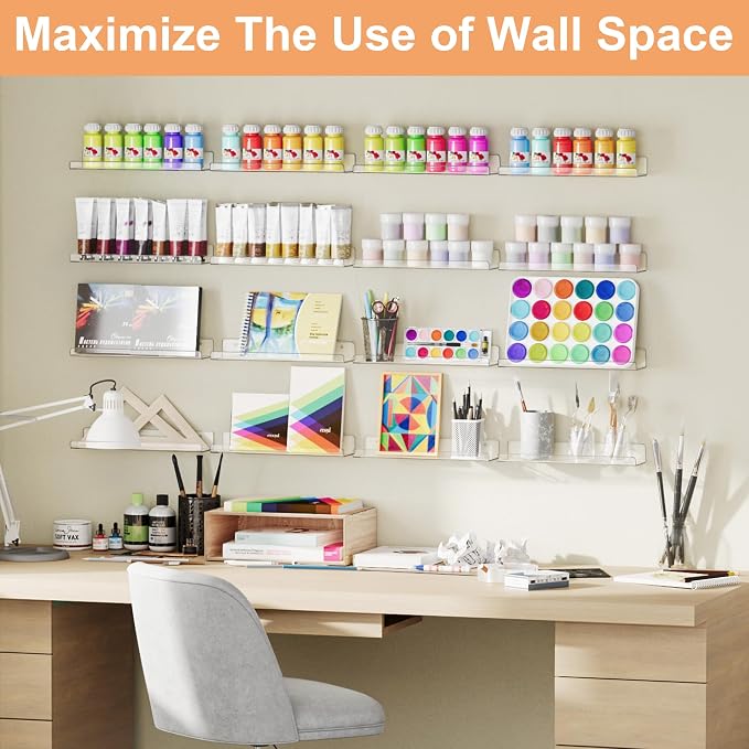 upsimples 8 Pcs 15" Acrylic Shelves - Image 8