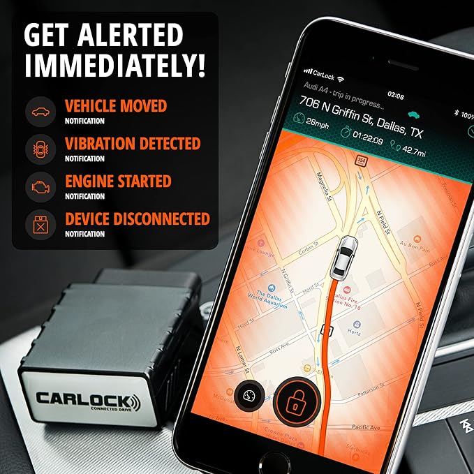 CARLOCK Ultimate Security Bundle 2.0: Real-Time Tracker, Alarm, Bluetooth Vibration Sensor & TAG Accessory. Total car Protection in one Powerful Package!