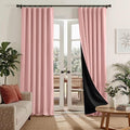RYB HOME 100% Blackout Bedroom Living Room Curtains 96 inches Long 2 Panels | by RYBHOME