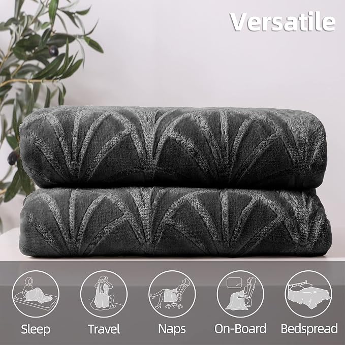 Whale Flotilla Soft Flannel Fleece Throw Blanket - Image 6