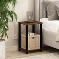 Furinno Simplistic Night Stand, 2-Tier Small Nightstand by Furinno-FitsYourSpaceFitsYourBudget