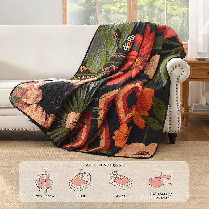 Quilt Queen Size, Reversible Polyester Coverlet Set - Image 4