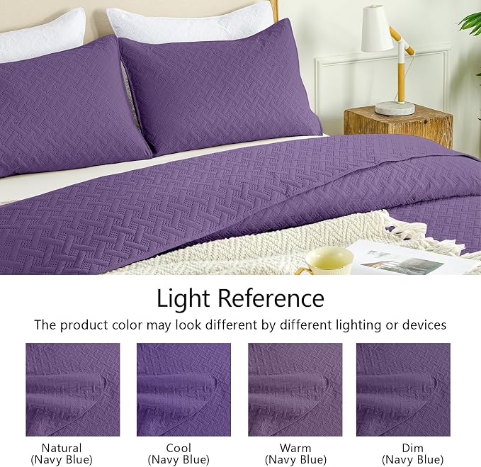 FLYMME Oversized King/California King Quilt Set 118"x106", Premium Microfiber - Image 5