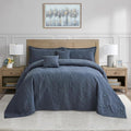 HZ & HY Oversized Queen Bedspreads, 5-Piece Quilt Set, Lightweight Reversible by HZHY