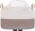 Goodpick Large Woven Rope Blanket Basket, Living Room, Bedroom & Nursery by Goodpick