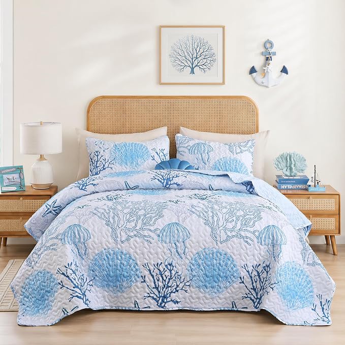 weigelia Coastal Quilt Set King Size by WEIGELIA