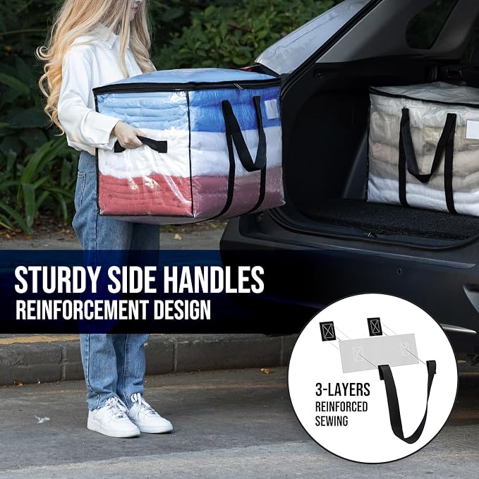 TAILI 6 Pack Clear Extra Large Moving Bags, Storage Bag - Image 9