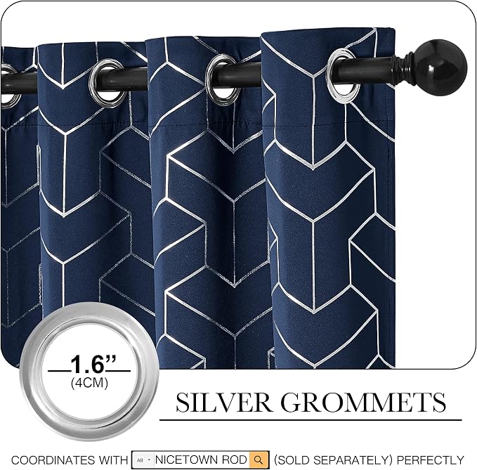 NICETOWN Blackout Curtains 63 inches Long - Image 3