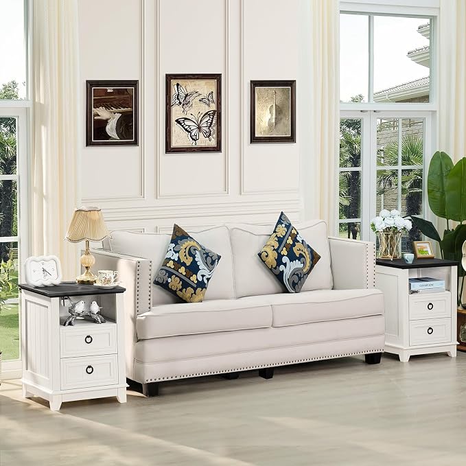 Joaxswe 18" Farmhouse Nightstand - Image 7