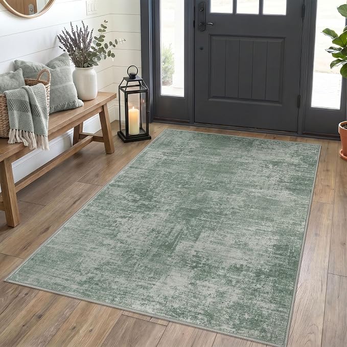 Abstract Area Rug 4x5 Ft Washable Rugs by iOhouze