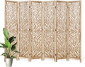 Leaf-Carved Room Divider Privacy Screen by Svimi