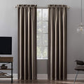 Sun Zero Oslo Theater Grade Extreme Total Blackout Rod Pocket Curtain Panel by SunZero%E2%84%A2