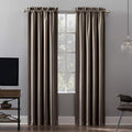 Sun Zero - 52479 Oslo Theater Grade Extreme 100% Blackout Rod Pocket Curtain by SunZero%E2%84%A2